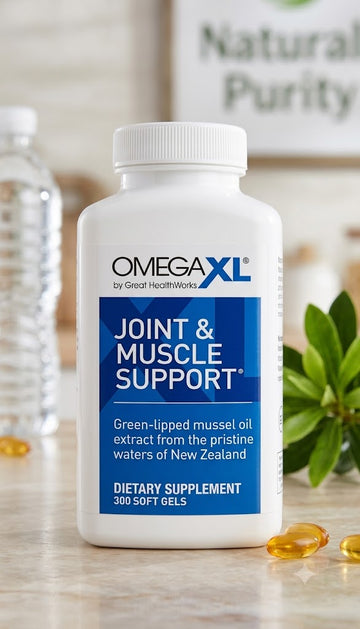 OmegaXL Joint & Muscle Support – Green-Lipped Mussel Oil – 300 Soft Gels