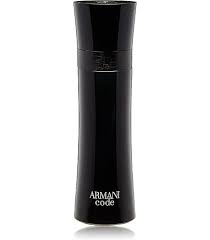 Armani Code Eau de Toilette bottle in black with white branding on a white background.
