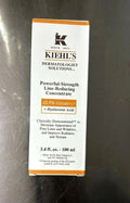 KIEHL'S Powerful Strength Line Reducing Concentrate Hyaluronic 3.4 oz new Fit And Glow